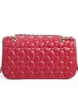 Keffiyeh Quilted Leather Shoulder Bag in Lambskin
