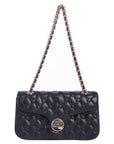 Keffiyeh Quilted Leather Shoulder Bag in Lambskin