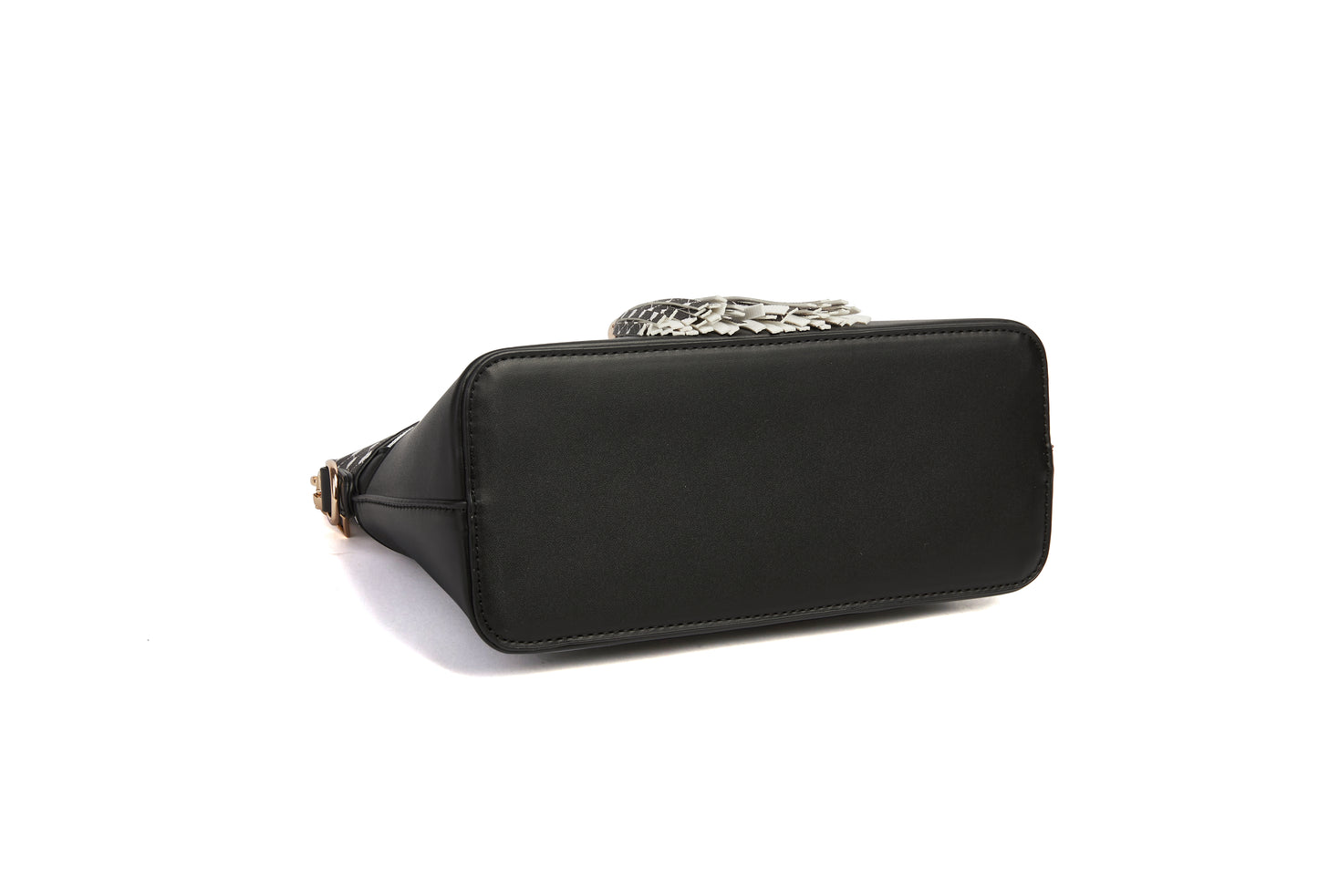 Keffiyeh Pattern Cross Body Bag Black