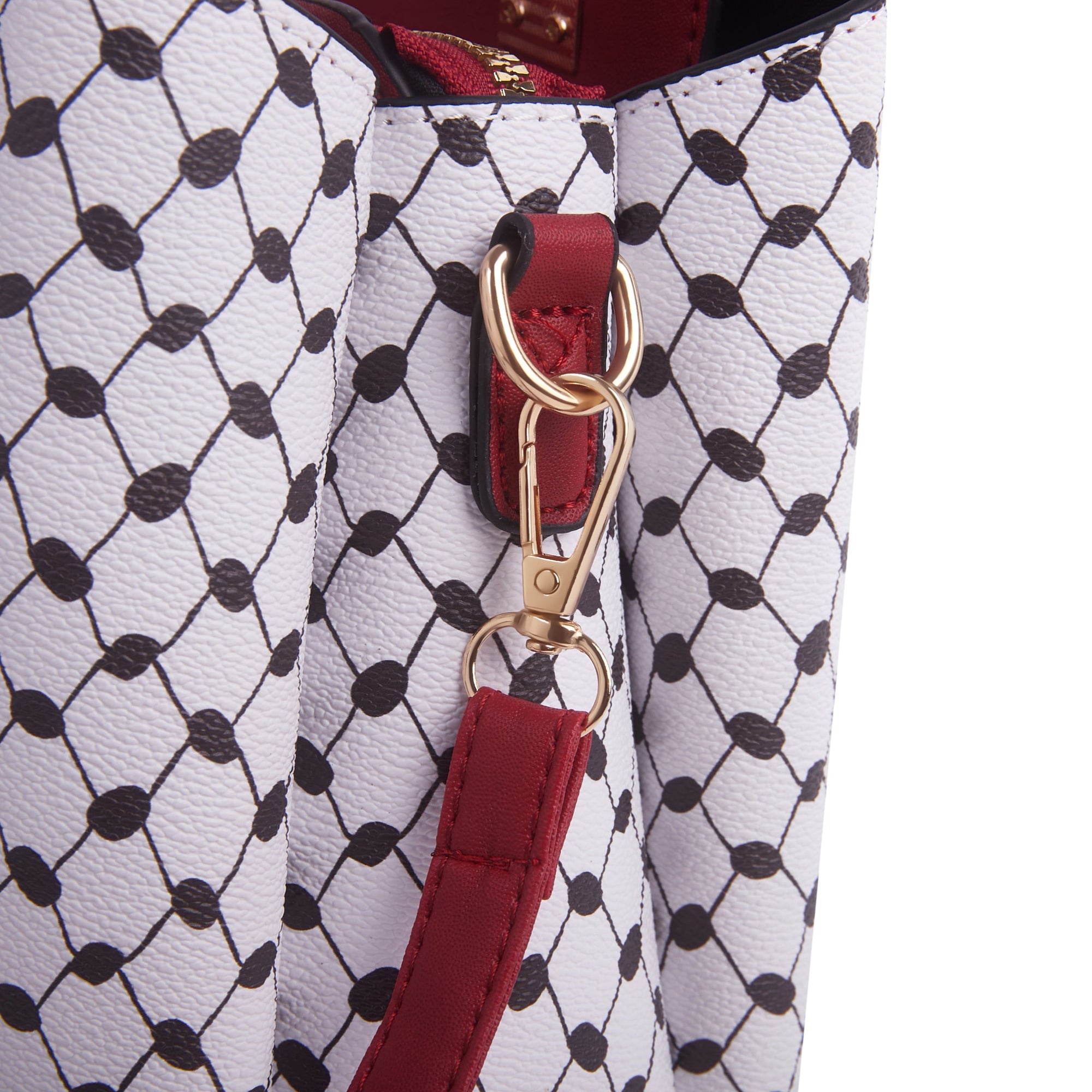 Threads of Heritage Handbag - Cherry Red