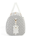 Keffiyeh-Inspired PU Leather Travel Bag
