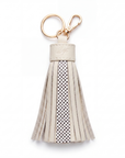 Heritage Keffiyeh Leather Tassel Charm