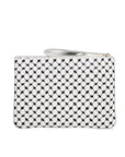 Keffiyeh-Inspired PU Leather Clutch Bag
