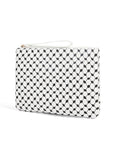 Keffiyeh-Inspired PU Leather Clutch Bag