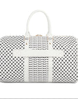 Keffiyeh-Inspired PU Leather Travel Bag
