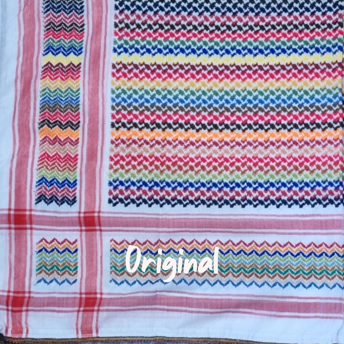 Threads of Joy – Rainbow Keffiyeh Series – Symbol of Peace and Hope