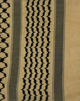 Bedouin Desert Keffiyeh – Legacy of the Nomads Sand/Black with Black Tassels