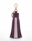 Heritage Keffiyeh Leather Tassel Charm