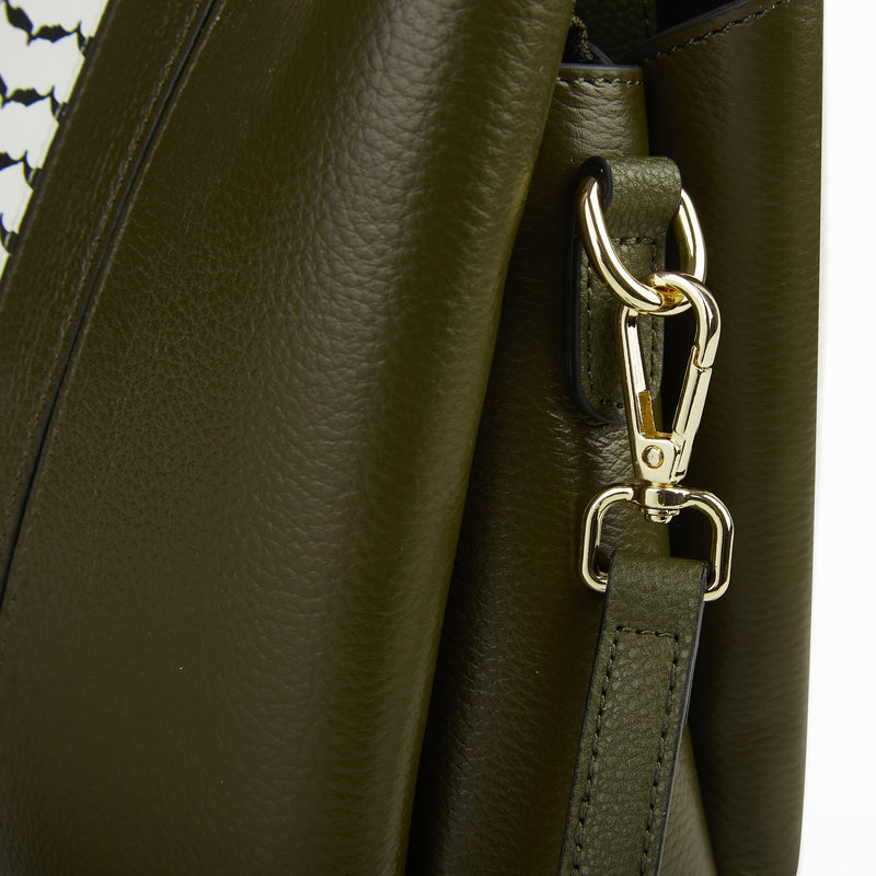 Gold-tone hardware