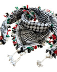 Heritage Threads Keffiyeh – 100% Cotton, Handmade, Palestine Tassels