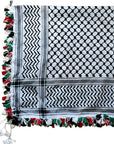 Heritage Threads Keffiyeh – 100% Cotton, Handmade, Palestine Tassels