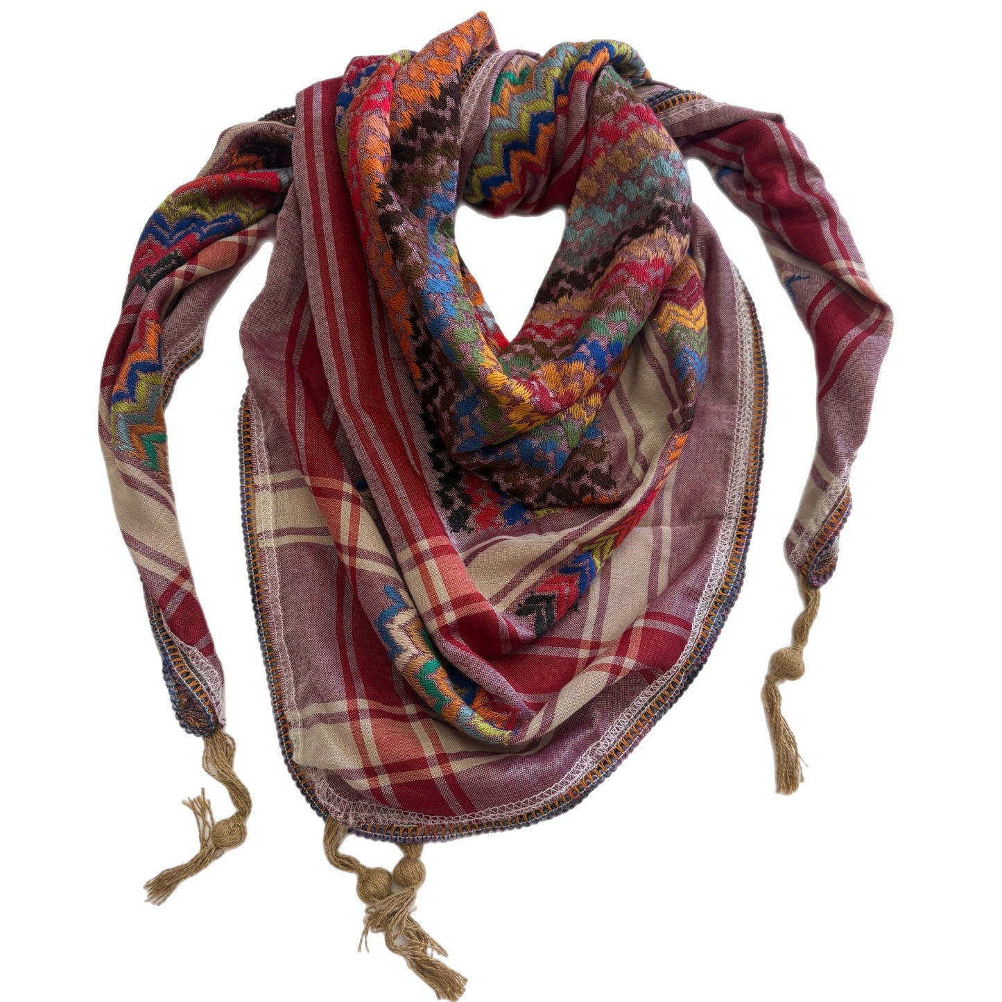 Threads of Joy – Rainbow Keffiyeh Series – Symbol of Peace and Hope