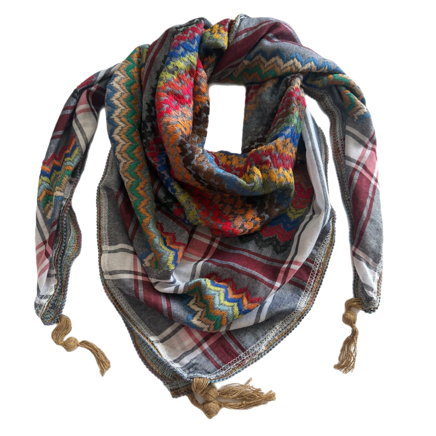 Threads of Joy – Rainbow Keffiyeh Series – Symbol of Peace and Hope