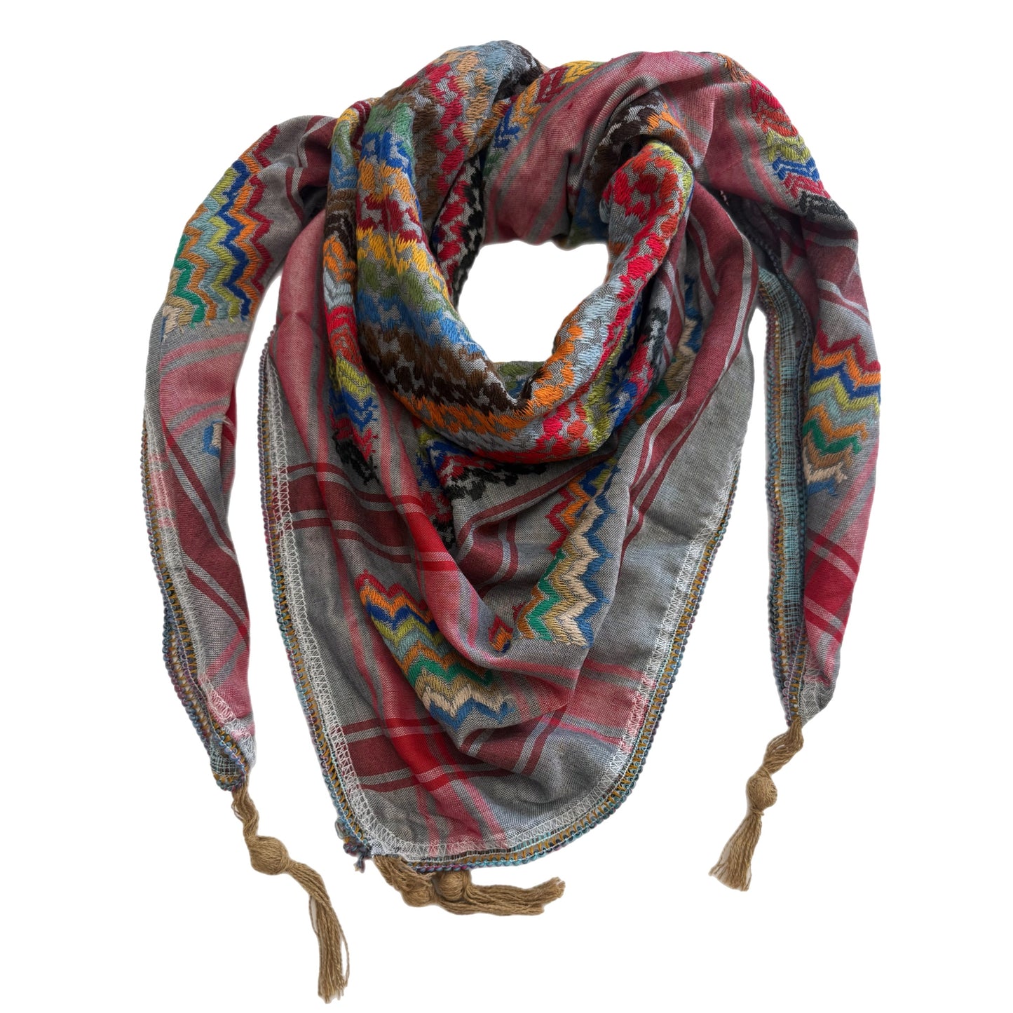 Threads of Joy – Rainbow Keffiyeh Series – Symbol of Peace and Hope