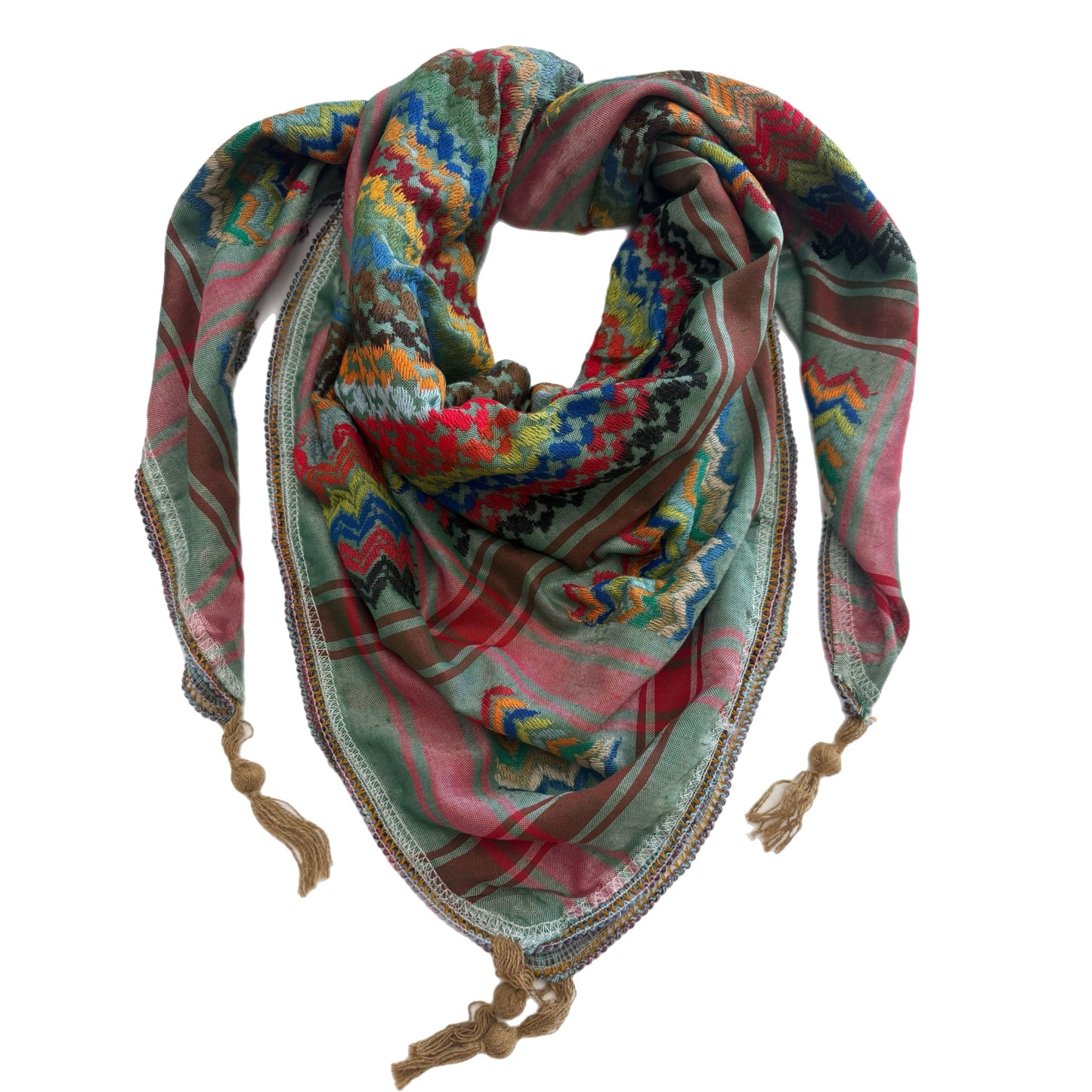 Threads of Joy – Rainbow Keffiyeh Series – Symbol of Peace and Hope