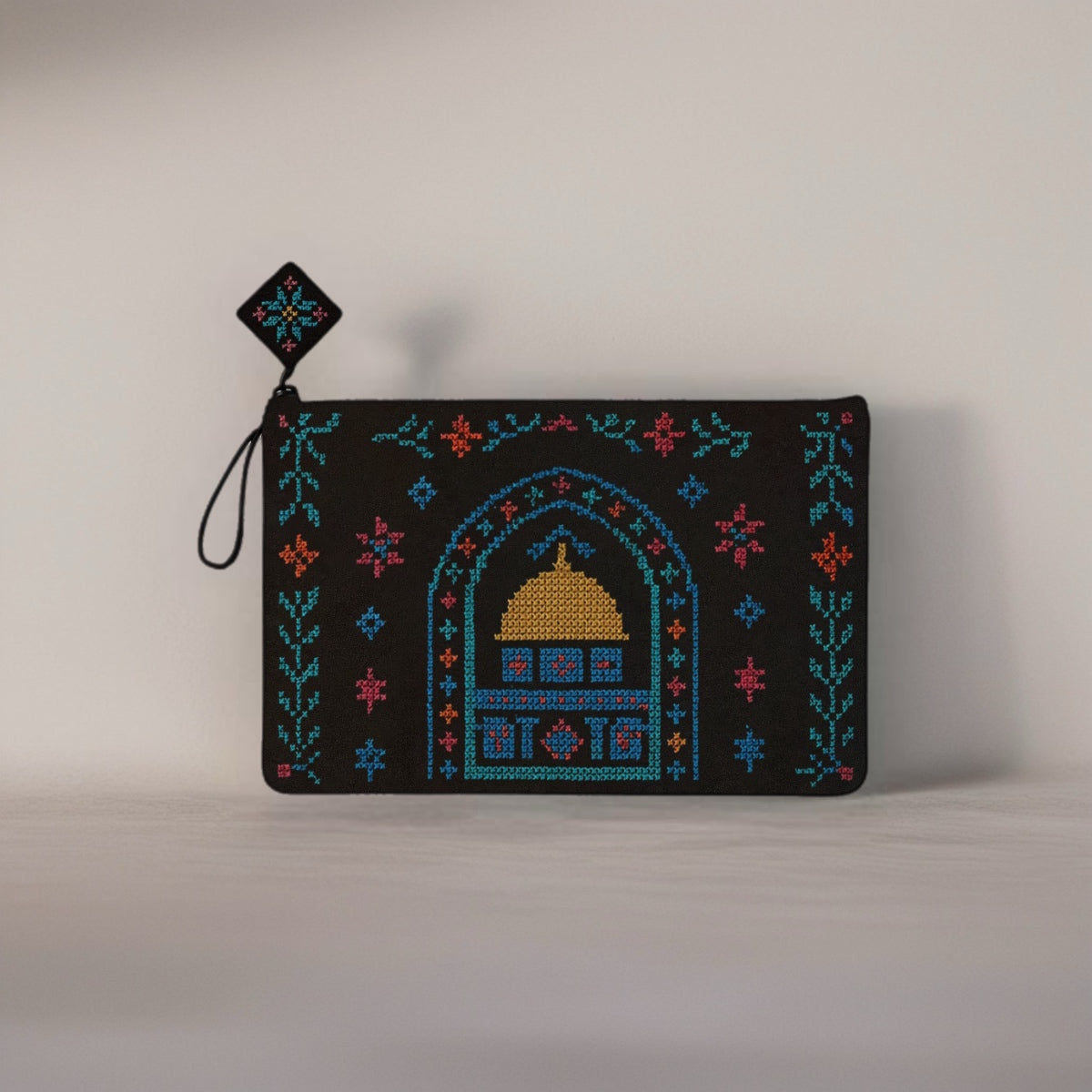 Quds Pouch – Heart of Jerusalem - Palestinian Embroidered Tatreez