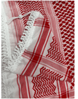 Kufiya - Red/White Made in Palestine