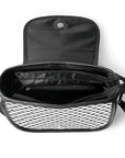 Keffiyeh Pattern PU Leather Saddle Bag – Timeless Elegance Meets Cultural Heritage
