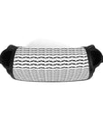 Keffiyeh Pattern PU Leather Saddle Bag – Timeless Elegance Meets Cultural Heritage