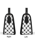 Keffiyeh Pattern PU Leather Saddle Bag – Timeless Elegance Meets Cultural Heritage
