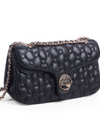Keffiyeh Quilted Leather Shoulder Bag in Lambskin