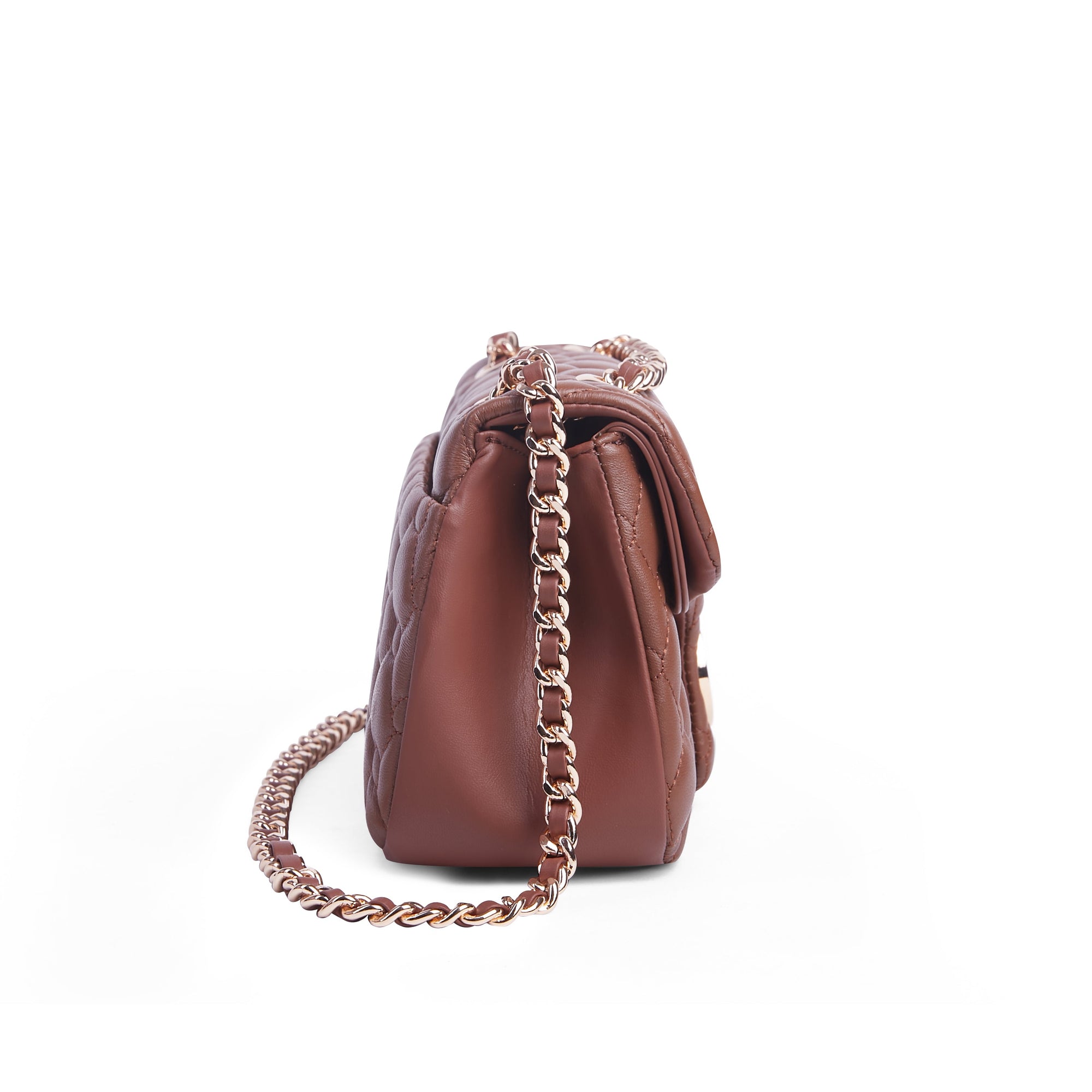 Keffiyeh Quilted Leather Shoulder Bag in Lambskin