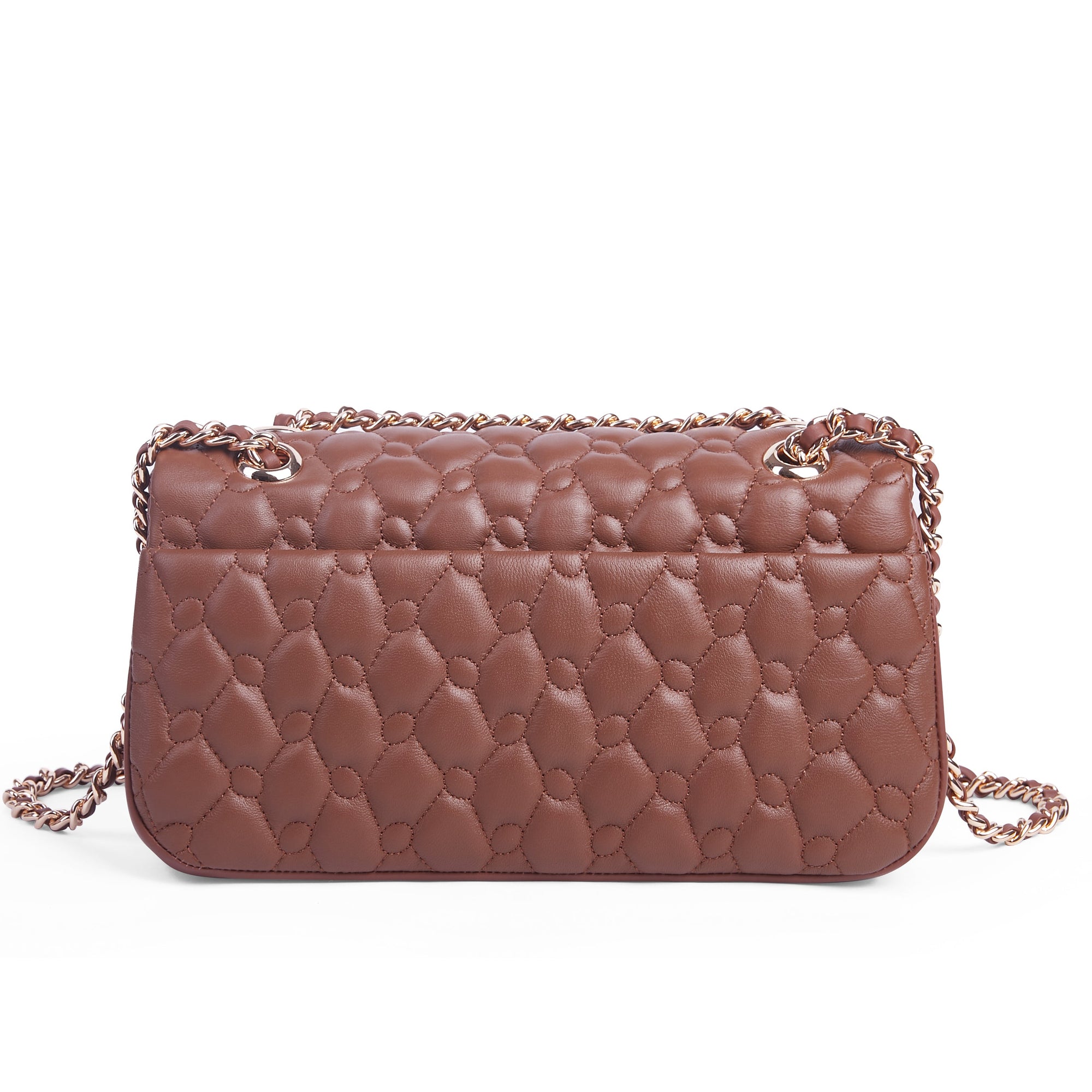 Keffiyeh Quilted Leather Shoulder Bag in Lambskin