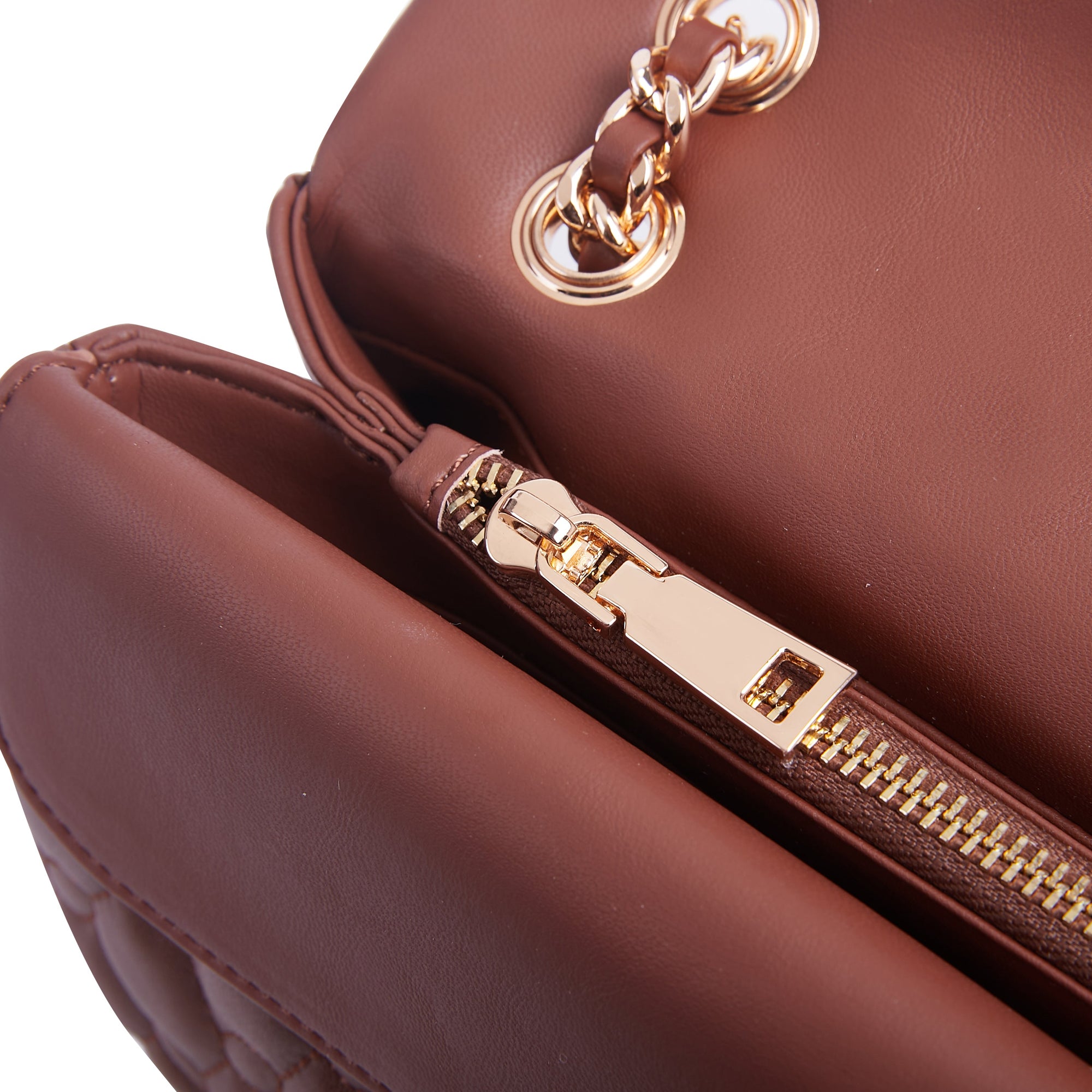 Keffiyeh Quilted Leather Shoulder Bag in Lambskin