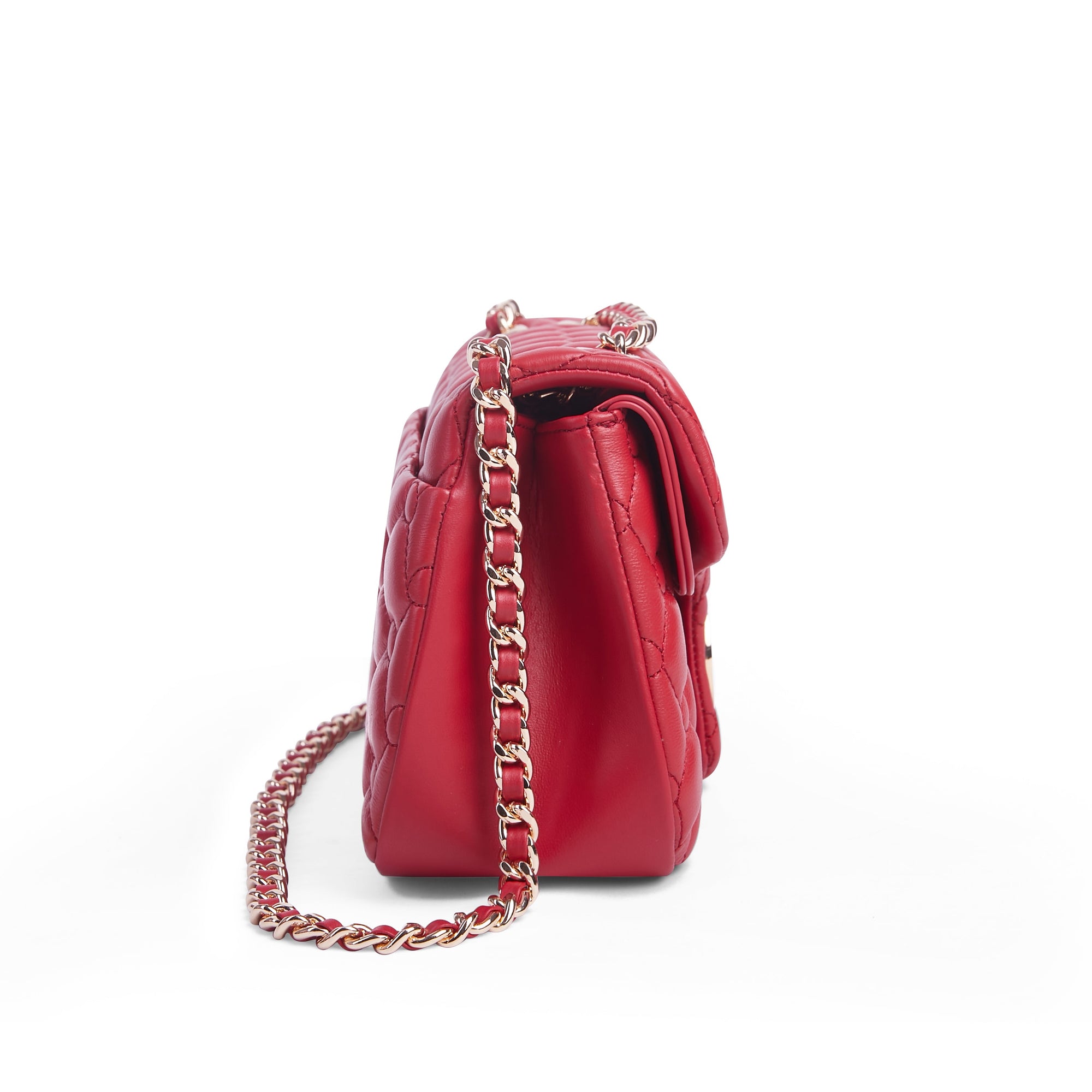 Keffiyeh Quilted Leather Shoulder Bag in Lambskin