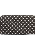 Keffiyeh Pattern PU Leather Black Wallet