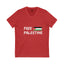 "FREE PALESTINE" V-Neck T-Shirt – A Symbol of Hope