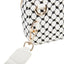 Keffiyeh-Inspired PU Leather Crossbody Bag