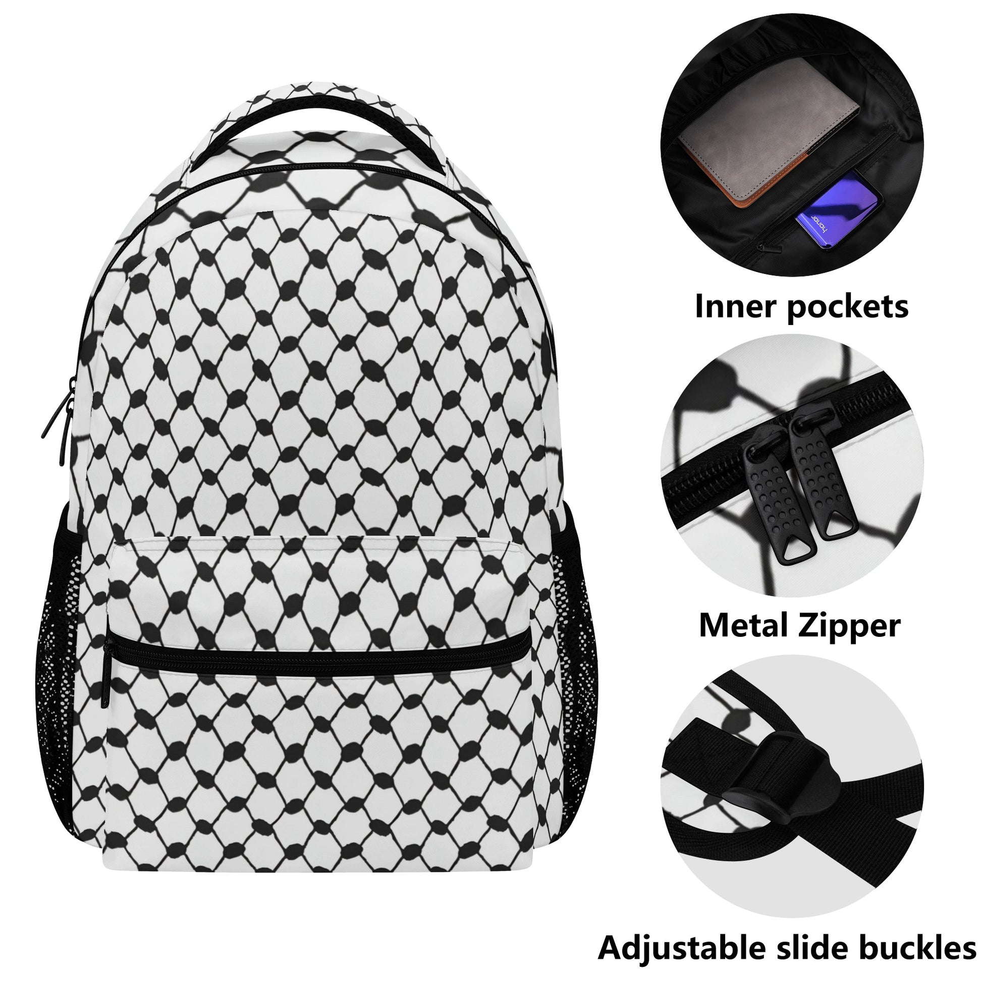 Kufiya Casual Style School Backpack