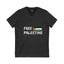 "FREE PALESTINE" V-Neck T-Shirt – A Symbol of Hope