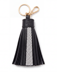 Heritage Keffiyeh Leather Tassel Charm
