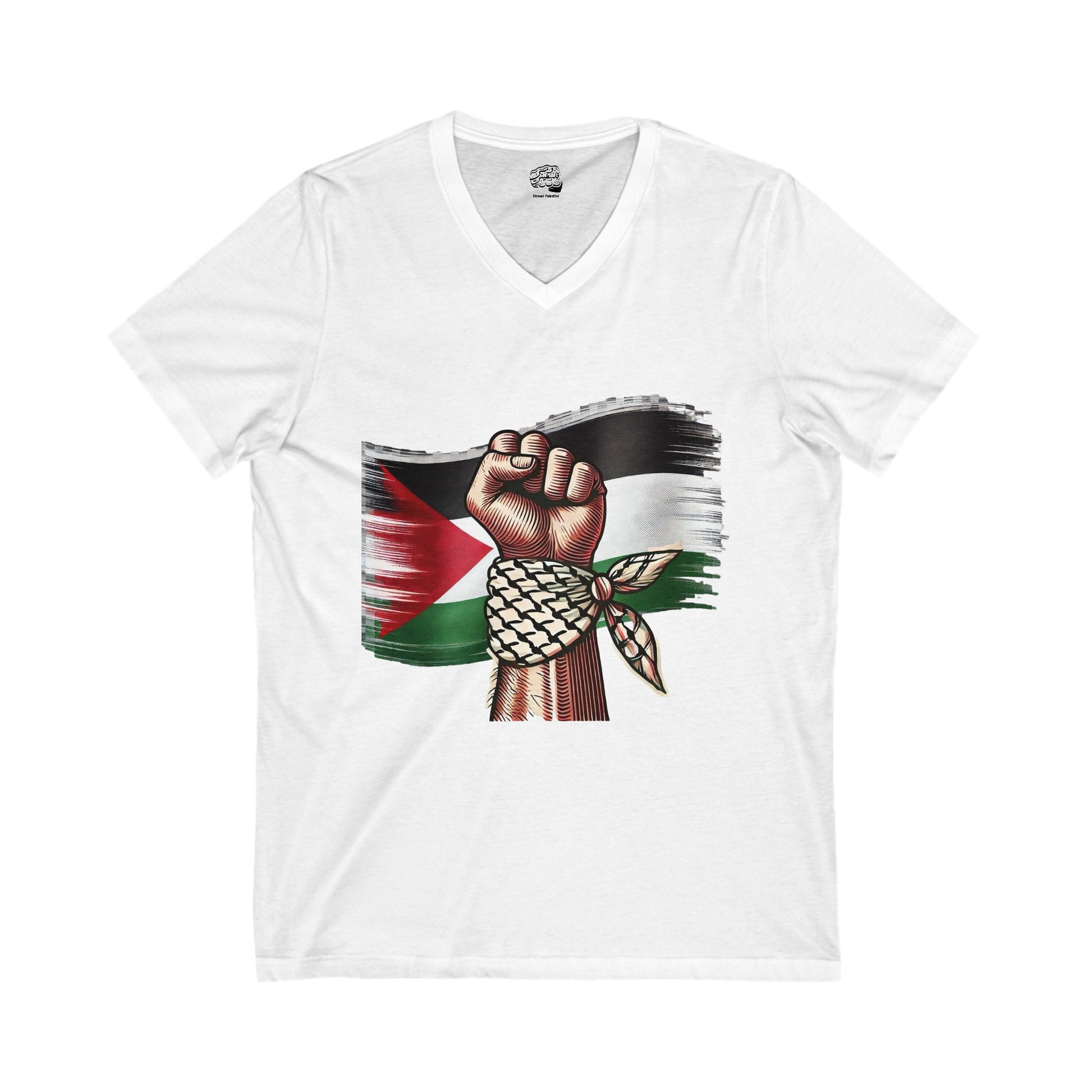 V-Neck T-Shirt – Symbol of Resilience