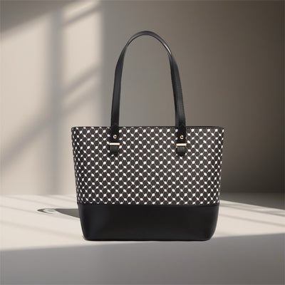 Keffiyeh Pattern Tote Bag Black