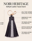 Heritage Keffiyeh Leather Tassel Charm