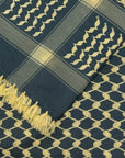 Azure Coast Keffiyeh – Peace of the Mediterranean Powder Blue/Sand