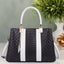 Full-Grain Leather Keffiyeh-Embossed Handbag – Luxury Statement Bag