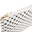 Keffiyeh-Inspired PU Leather Clutch Bag