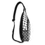 Keffiyeh Pattern Chest Crossbody Bag with Adjustable Strap