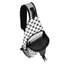 Keffiyeh Pattern Chest Crossbody Bag with Adjustable Strap