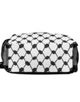Keffiyeh Pattern Chest Crossbody Bag with Adjustable Strap