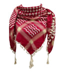 Jericho Sun Keffiyeh – Radiance of Resilience Red/White with a Touch of Yellow