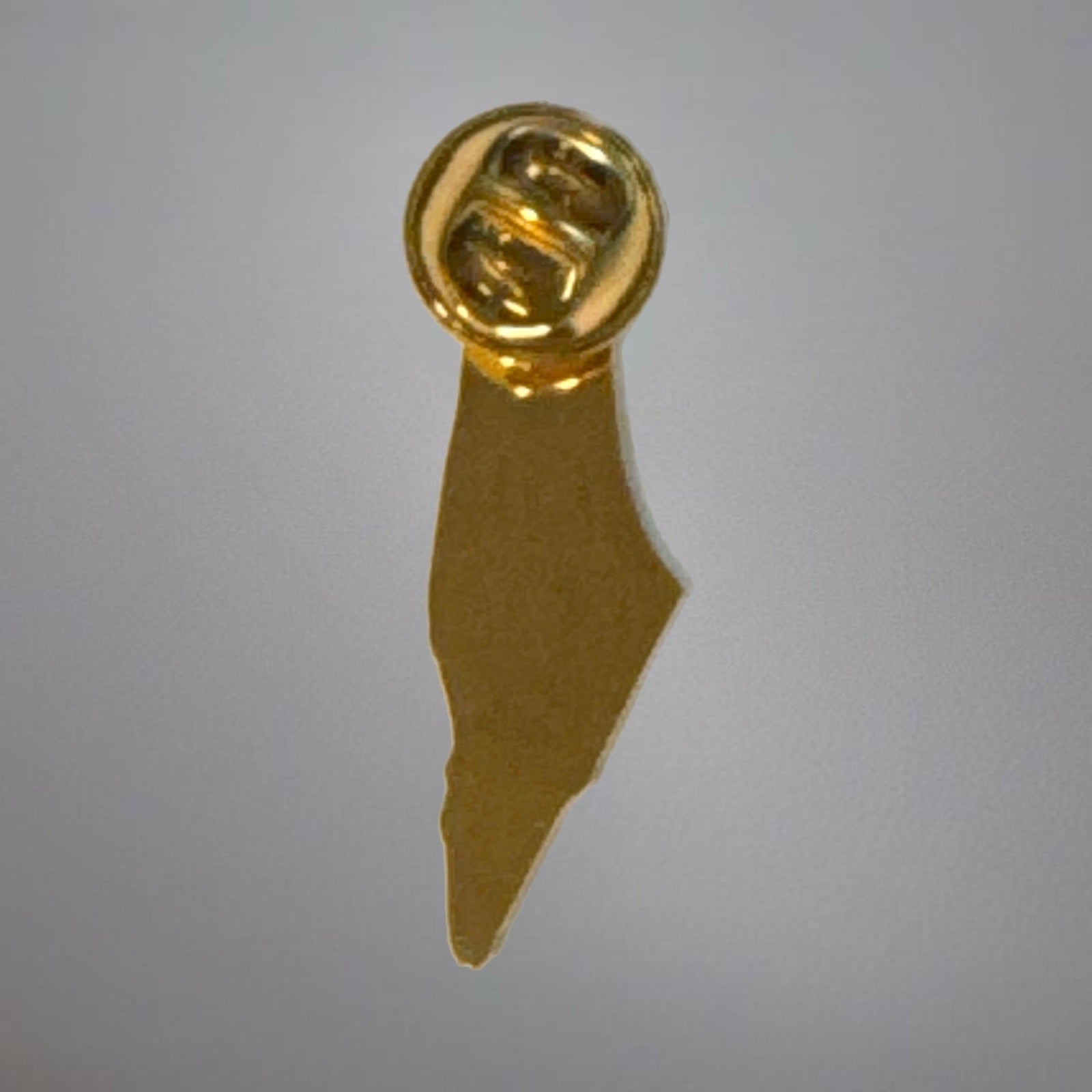 Palestine Map Pin V2.0 - Black and Gold Olive Tree Design