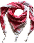 Red and White Traditional Keffiyeh