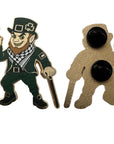 Defiant Leprechaun — Irish × Palestine Solidarity Enamel Pin