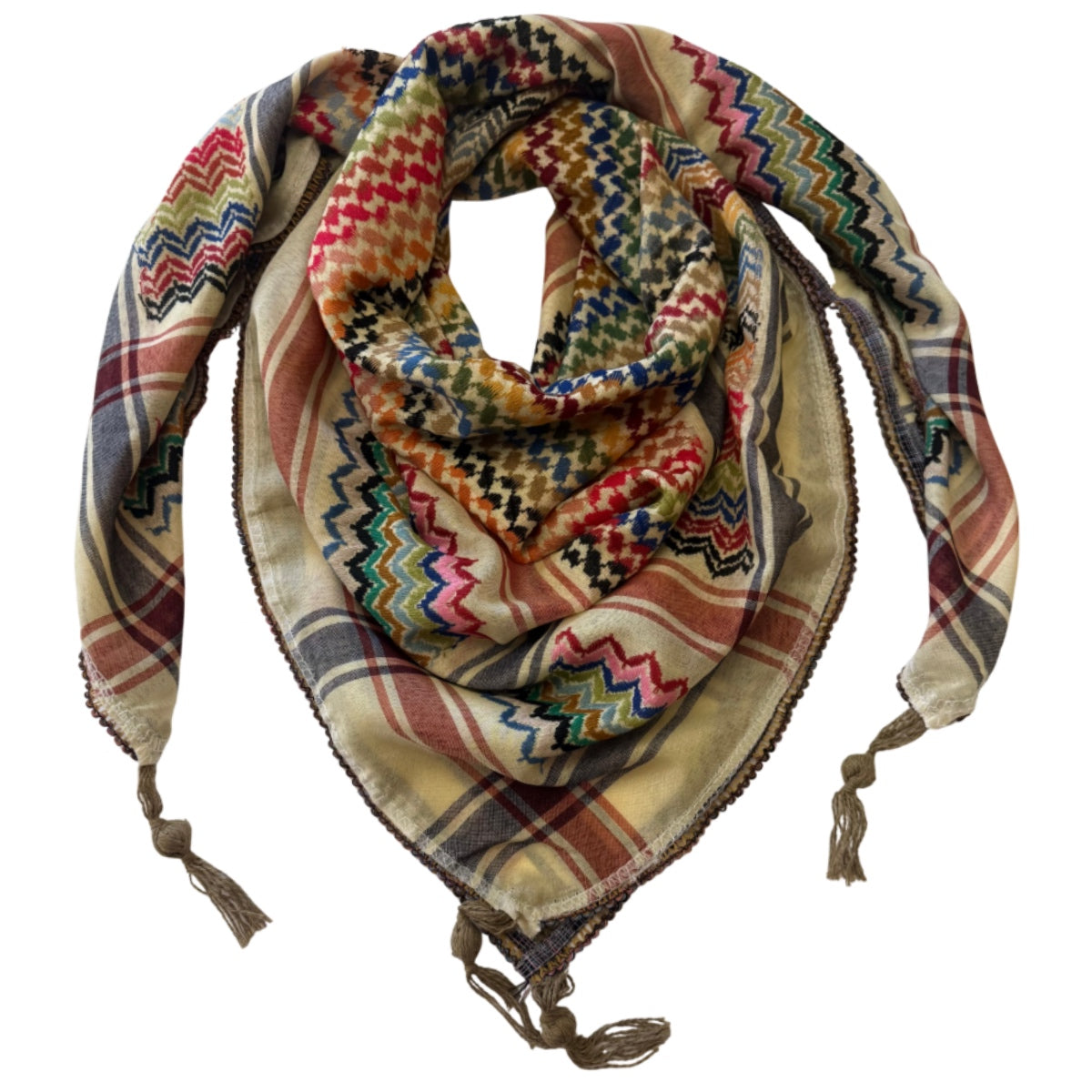 Threads of Joy – Rainbow Keffiyeh Series – Symbol of Peace and Hope