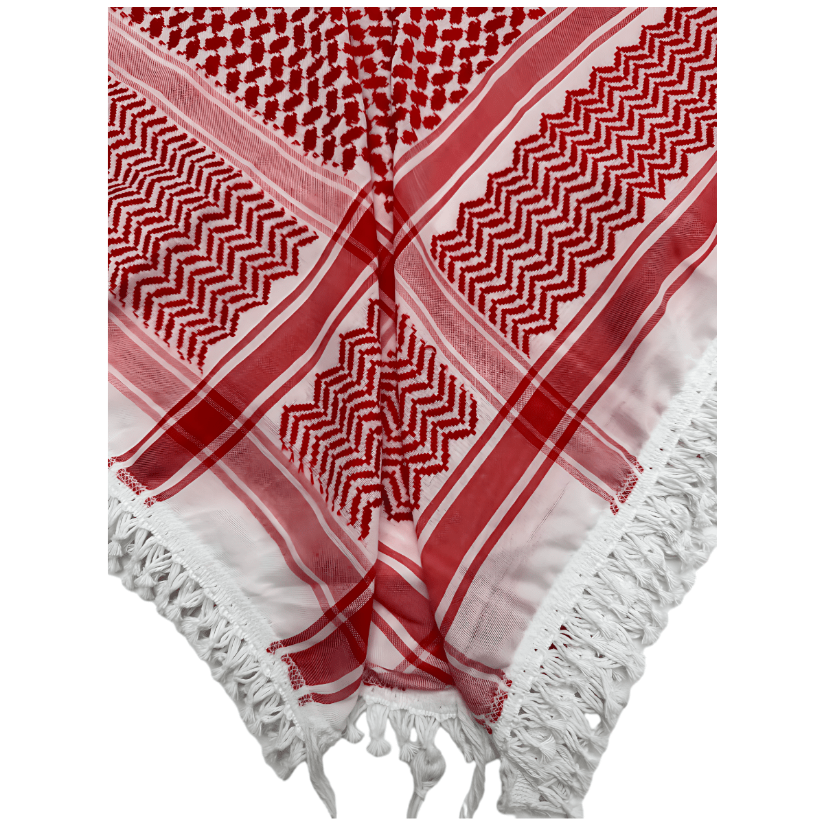 Kufiya - Red/White Made in Palestine
